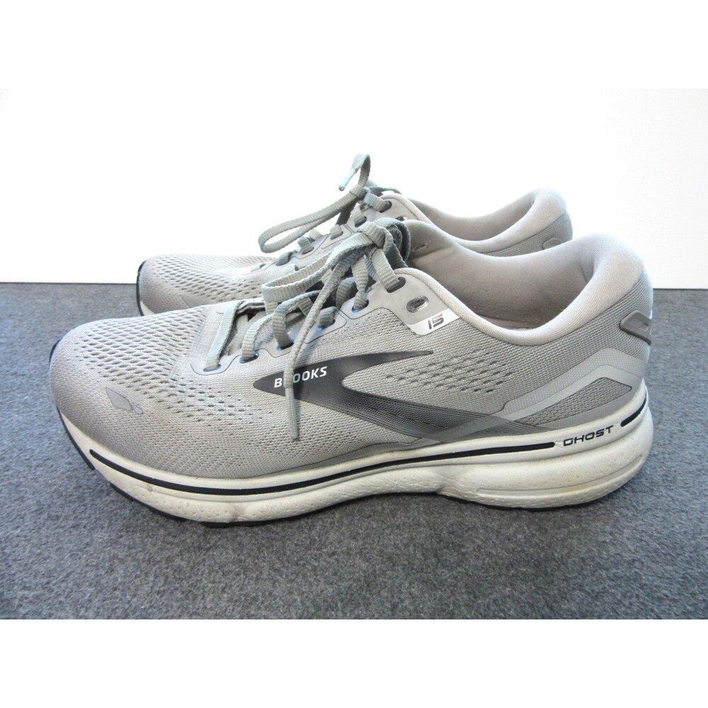 Brooks Ghost 15 Mens Size 8 Extra Wide 4E Running Shoes Grey 1103932E098